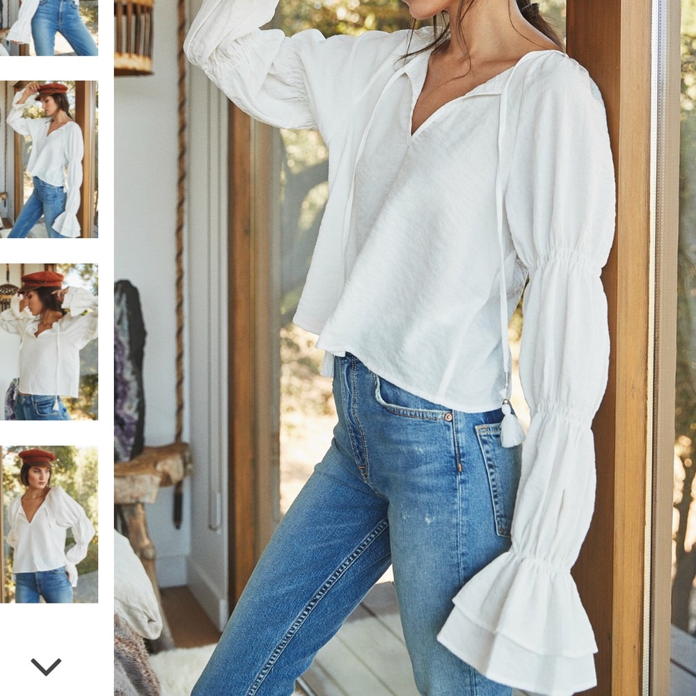 Tularosa x Revolve East Top Sz. M Ivory Color